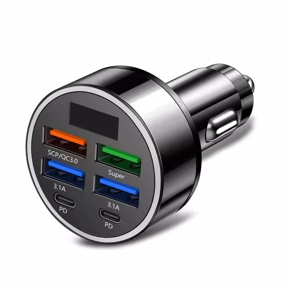6 Port Car Charger