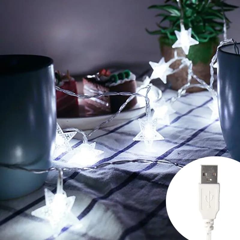 Cold white USB / 1.5M 10 LED