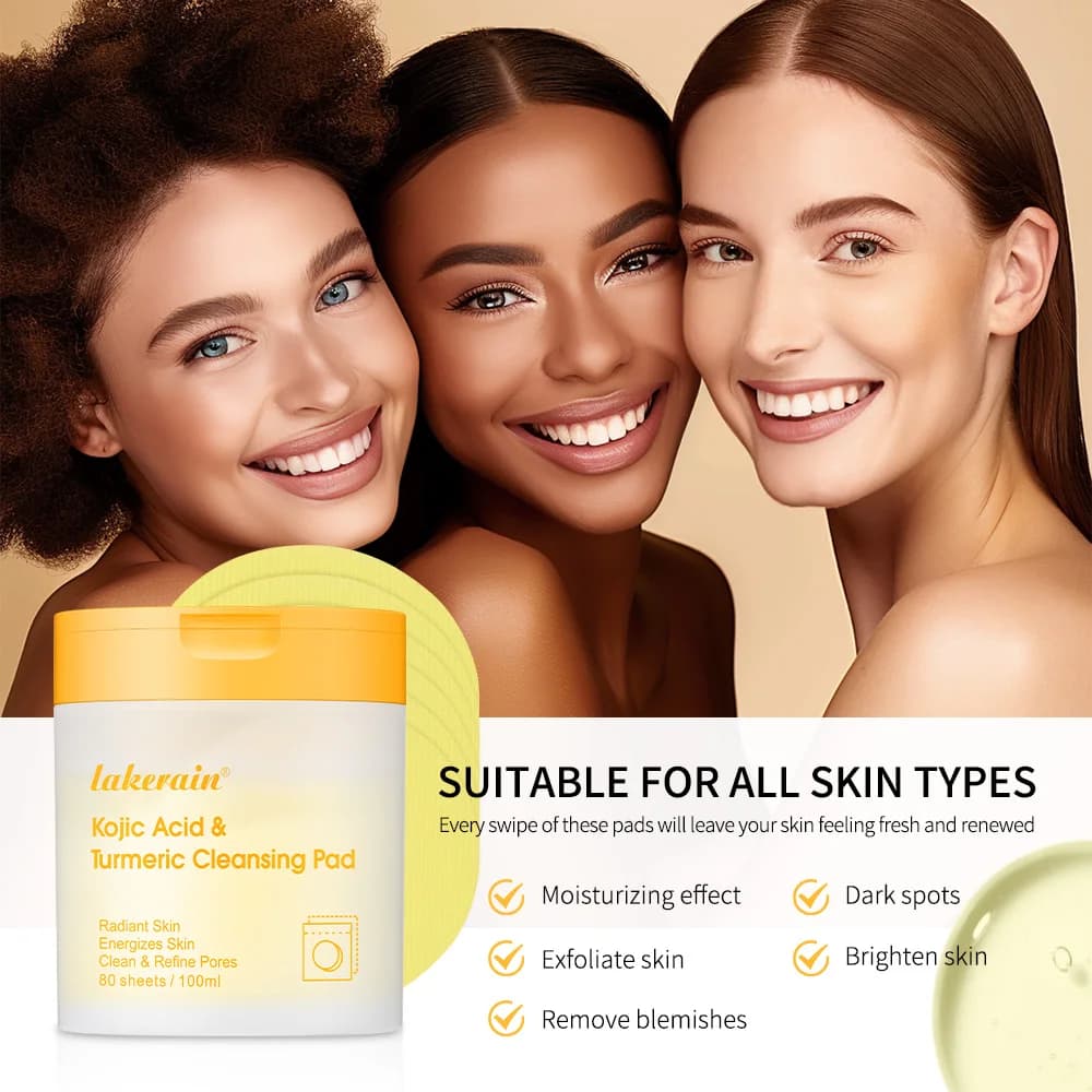 Kojic Acid Turmeric Cleansing Pads Exfoliate