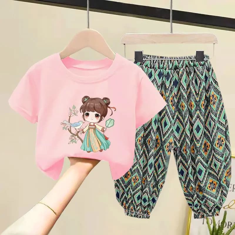 Pink 2pcs / 90cm 2T