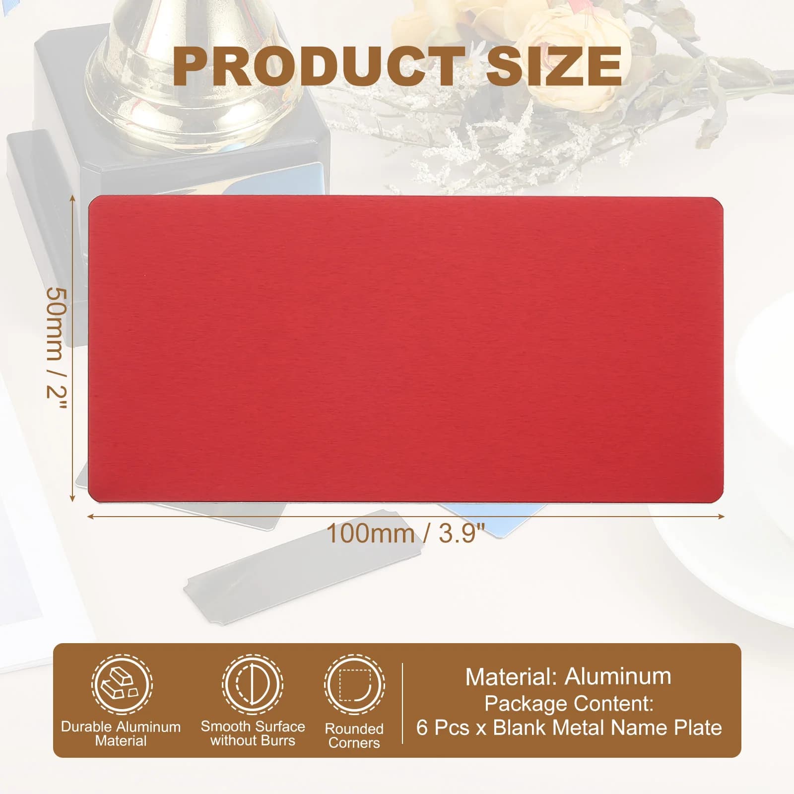 C 100x50mm 6Pcs