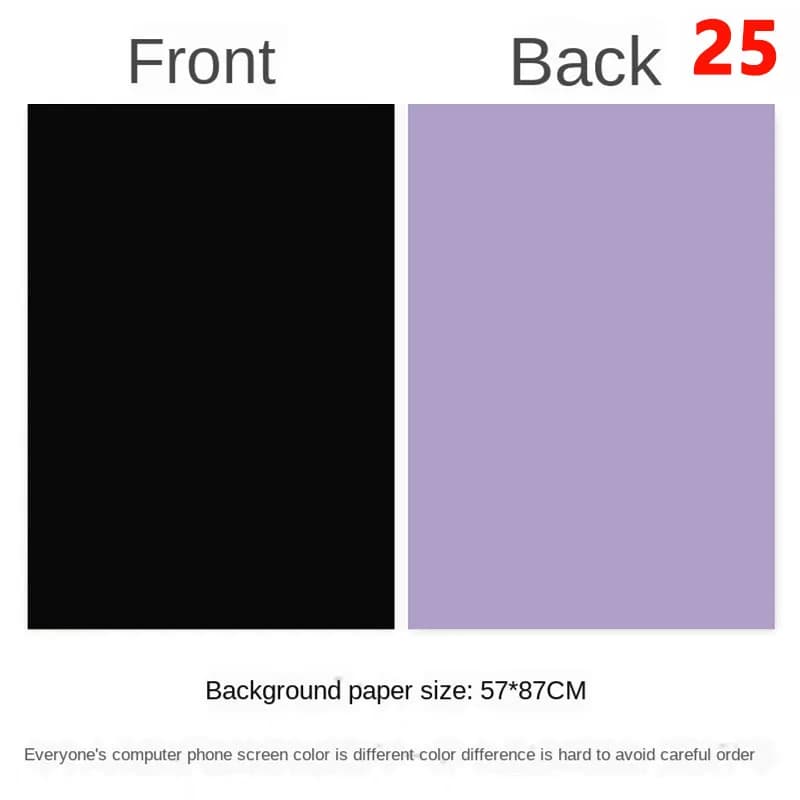 Photography Backdrops Wallpaper 57*87cm 2sides Solid Color Photo Background Props for Photo Studio Newborn Product Photographic