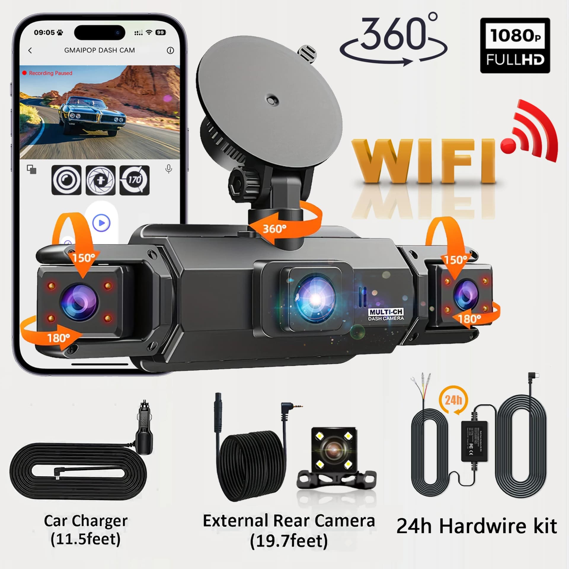 Add 24h Hardwirekit / No SD Card