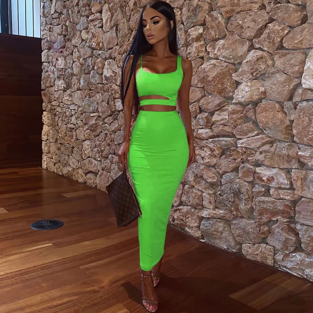 fluorescent green / XL