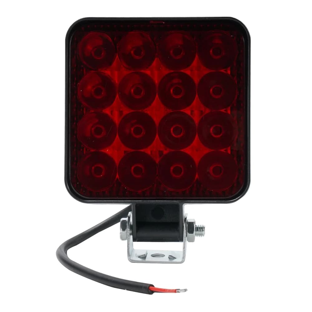 Car LED Square 16 Lights 48W 12V Off-road Vehicle Forklift Headlight Reversing Light ABS Auto Daytime Running Lights Accessories