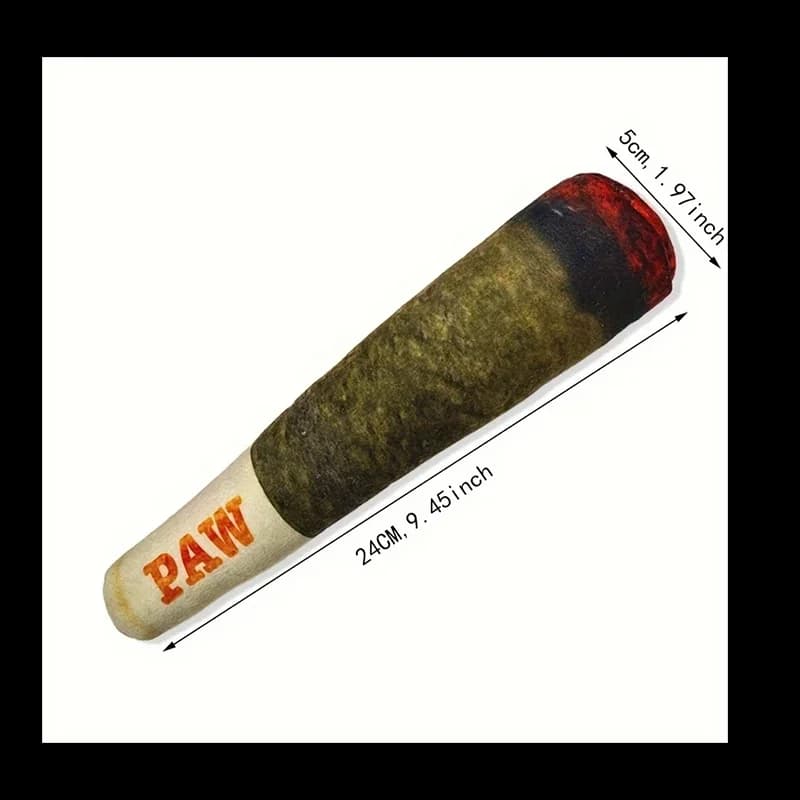 Funny Cigar Design Squeaky Dog Chew Toy