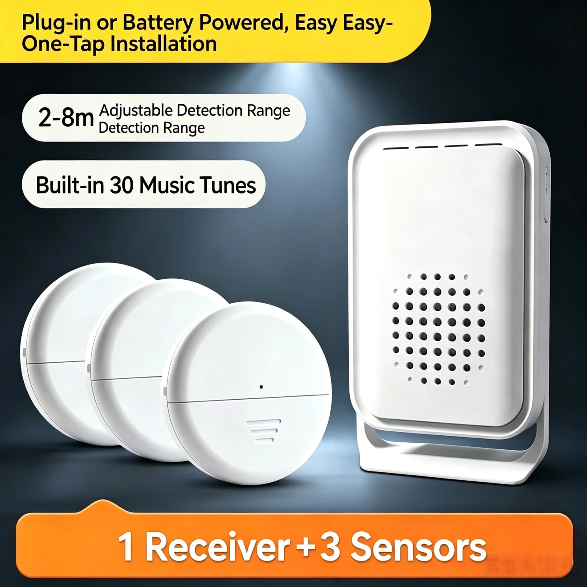Radar Sensor Door Window Anti-Theft Alarm Home Use For Children, Elderly, Fall Protection, And Pedestrian Detection Warning