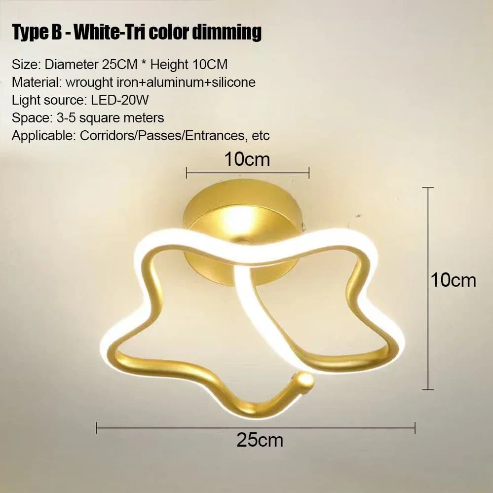 L-golden / 3-color light / AC 90-260V