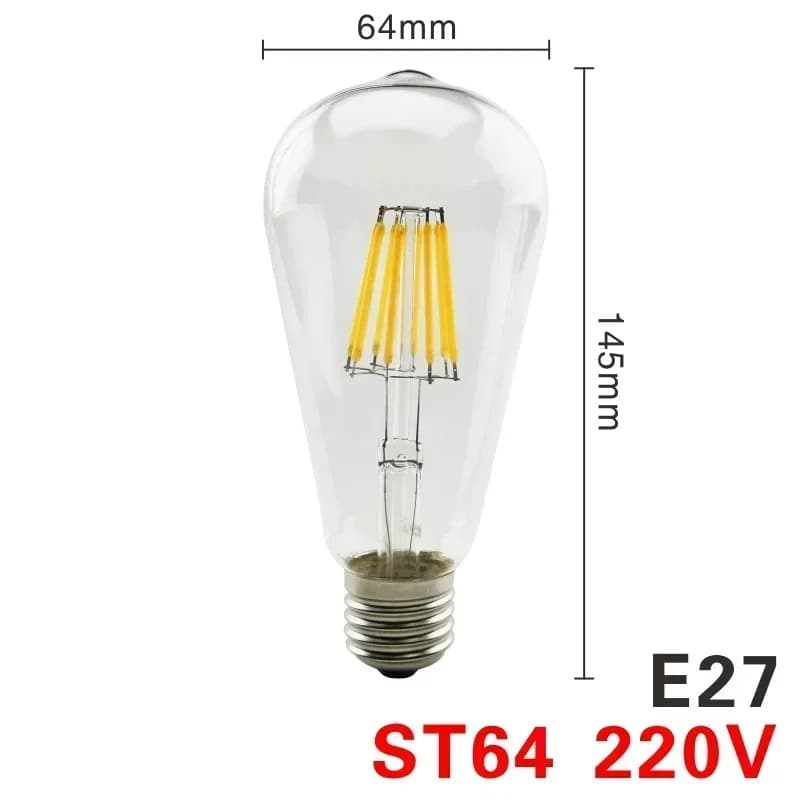 ST64 E27 / Warm white / 4W 220V