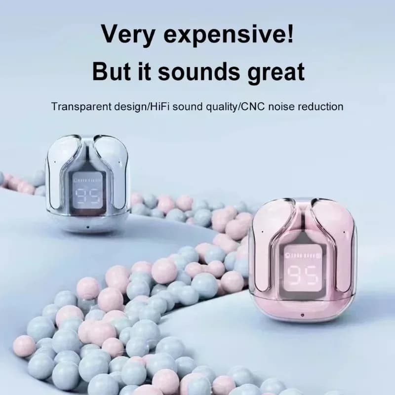 Wireless Mini Earbuds With LED Power Display