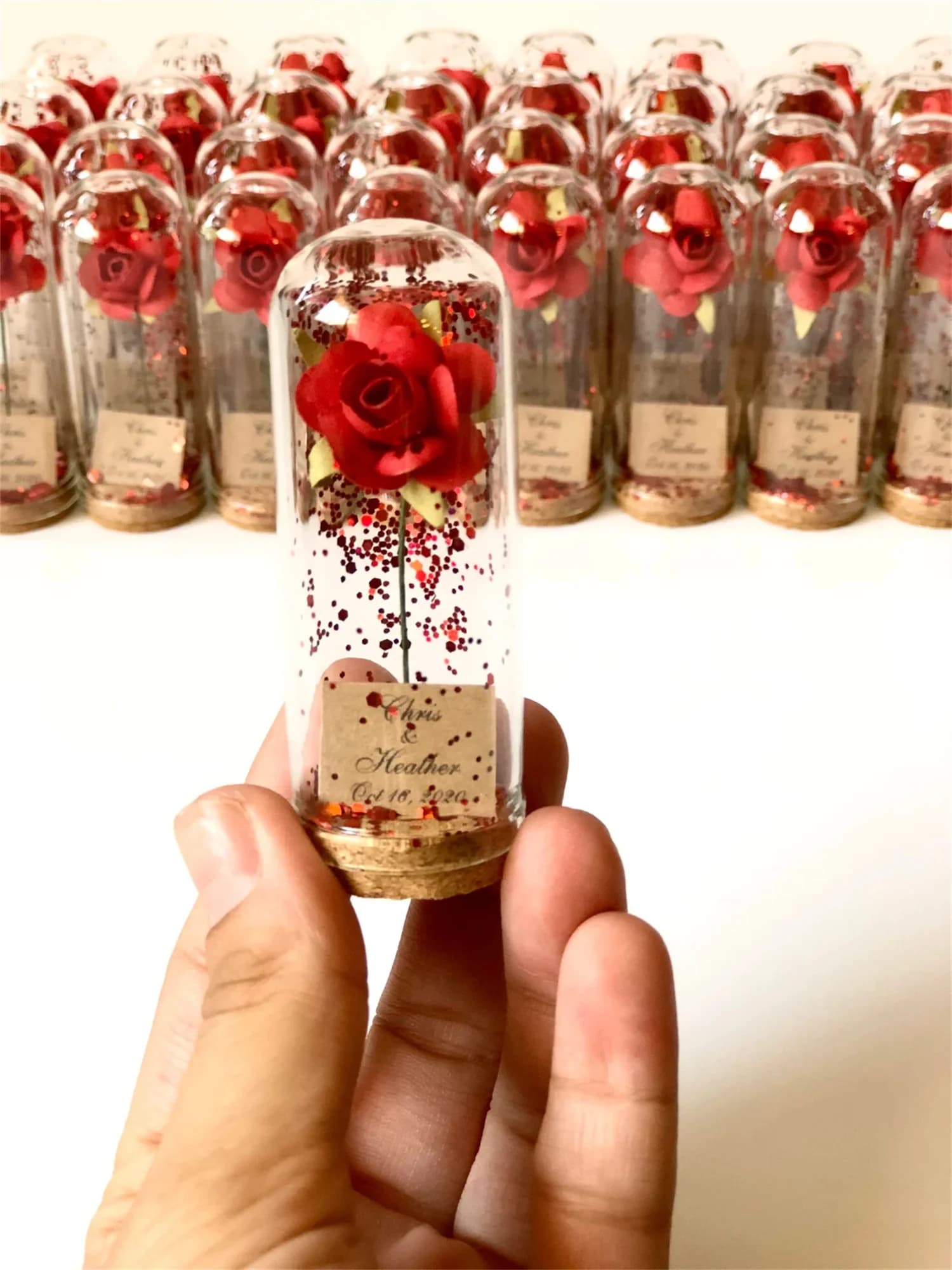 Beauty and the Beast, Wedding Favors for guest, Sweet 16 Favors, Quinceañera Favors, Party Favors, Rose Favors.