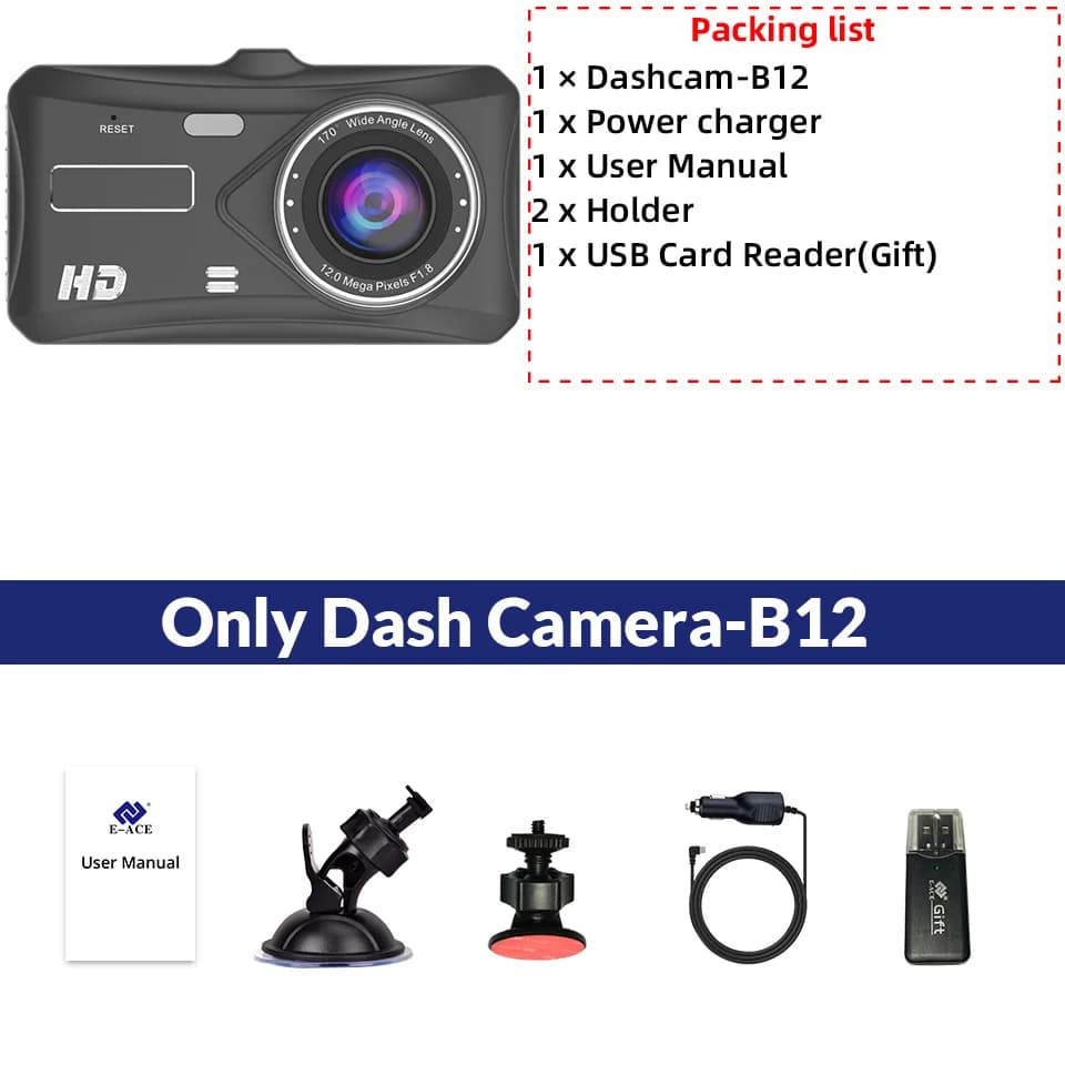 Only Dashcam-B12 / None