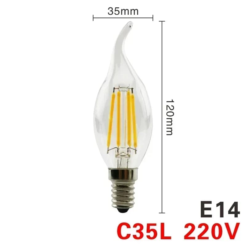 C35L E14 / Warm white / 4W 220V