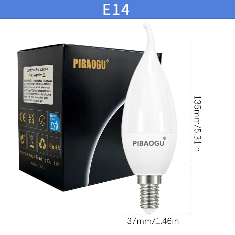 LW E14 / 6W / Cold White
