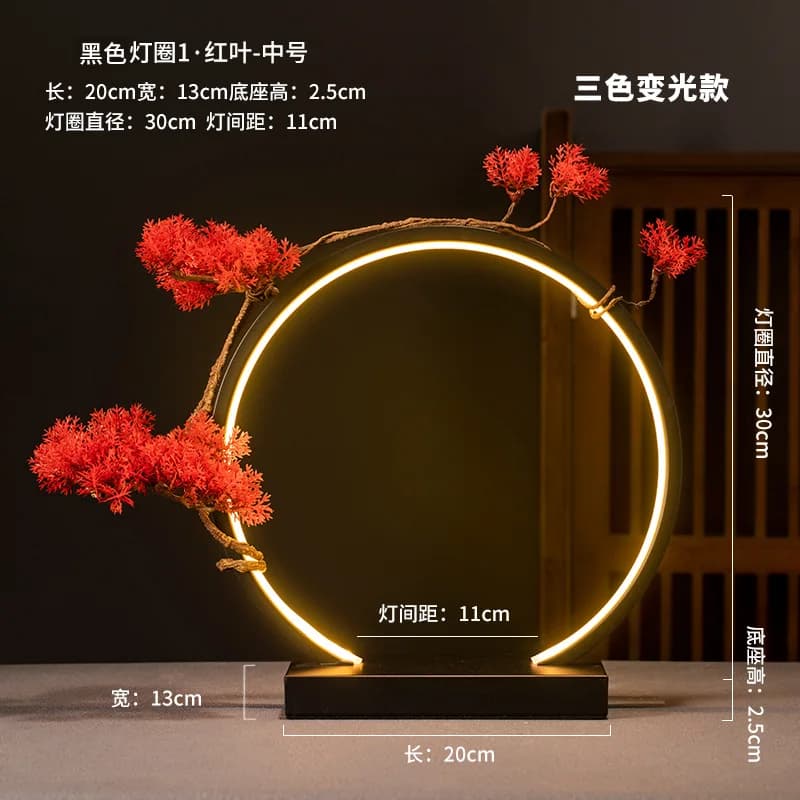 LED Ring Light Home Decoration Night Light USB Power Supply Dimmable Creative Decoration Birthday Gift