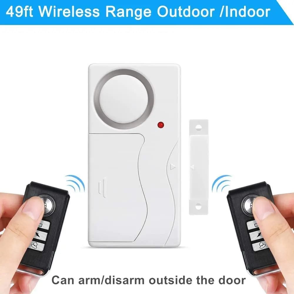 New Door Window Burglar Alarm Sensor Wireless Remote Control Anti-Theft Alarm System Kit Home Security Door Open Detectors