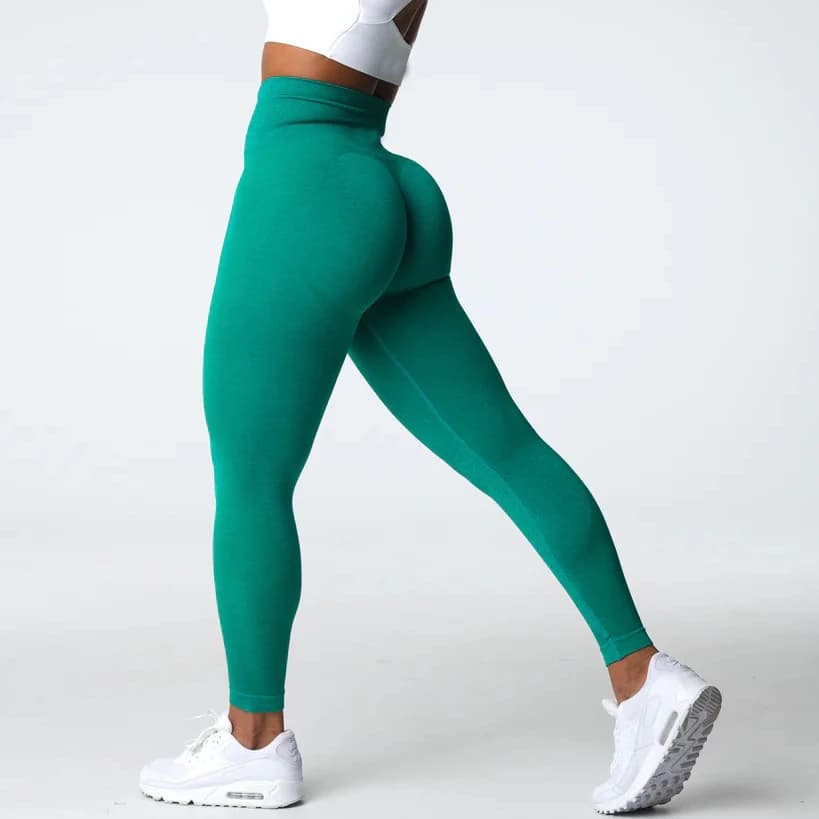 Green leggings / L
