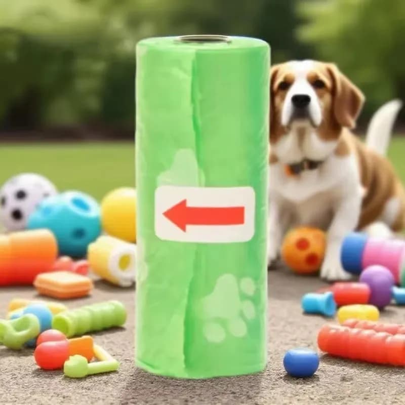 green paw print
