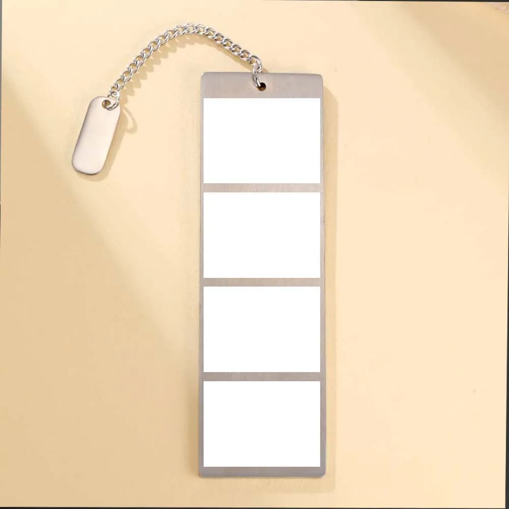 Photo Wedding Favors‌ Gift Anniversary Bookmark Custom Print Personalized for Couple Men Woman Family Stainless Steel Jewelry