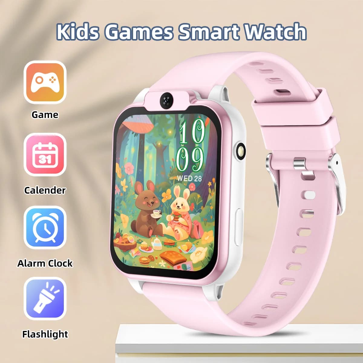pinkwhite / Game watch for kids