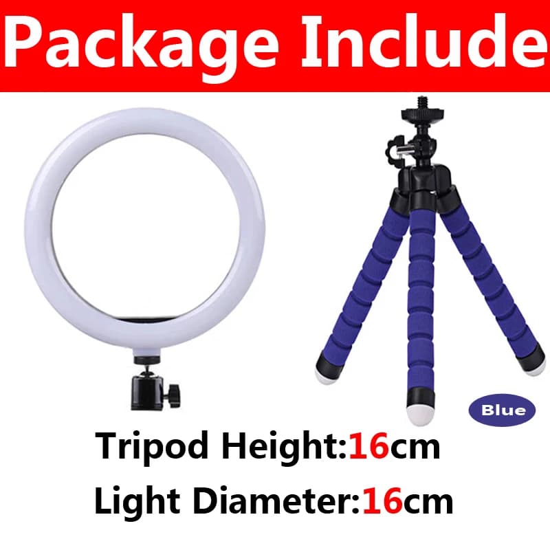 12 inch LED Ring light Photography Lighting Phone Ringlight With Tripod Stand USB Round Fill Lamp for Youtube Phone Video Live