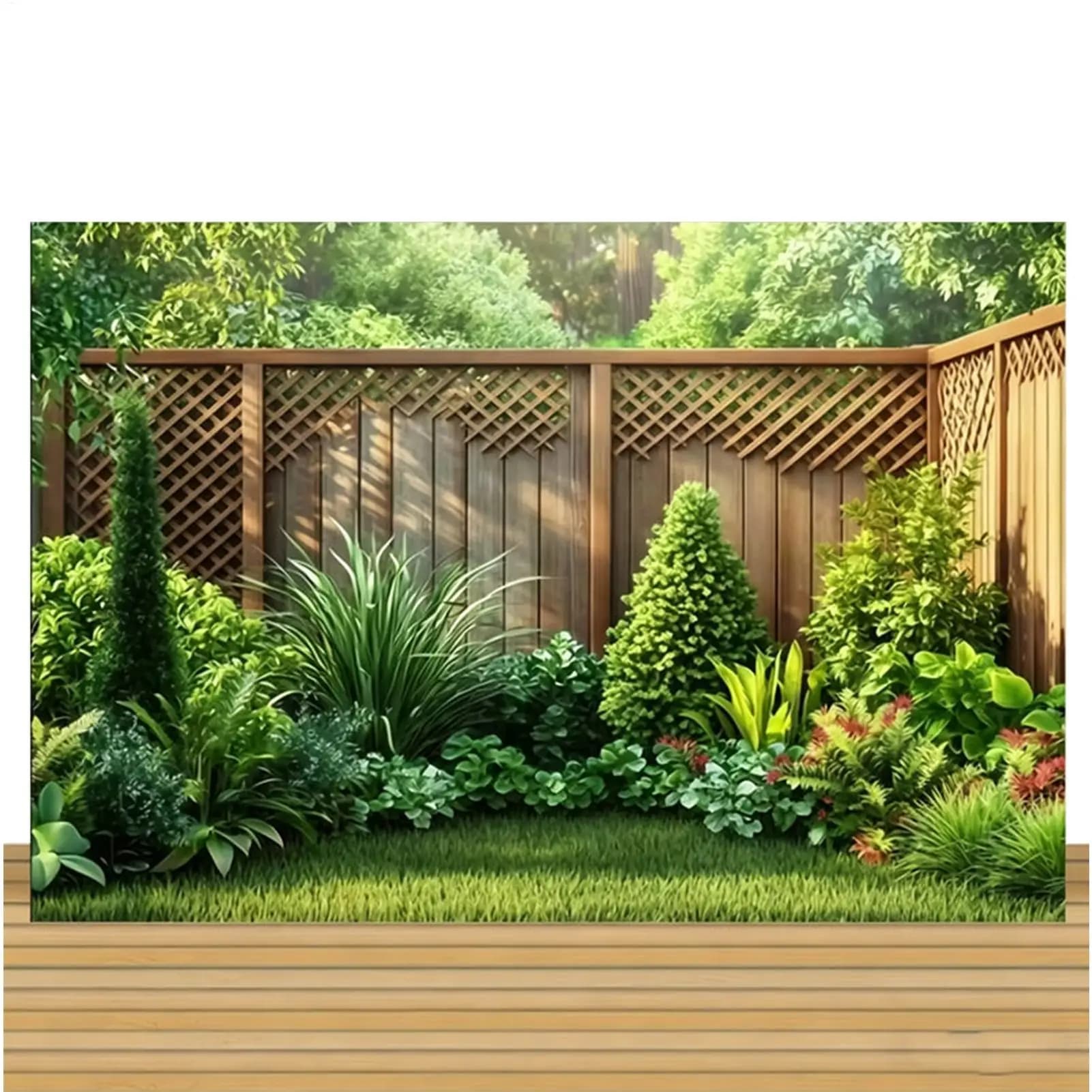 Greenery Backdrop 210x150cm Outdoor Decoration Garden Photography Backdrops for Homeowners Gardeners Photographers Home Backyard