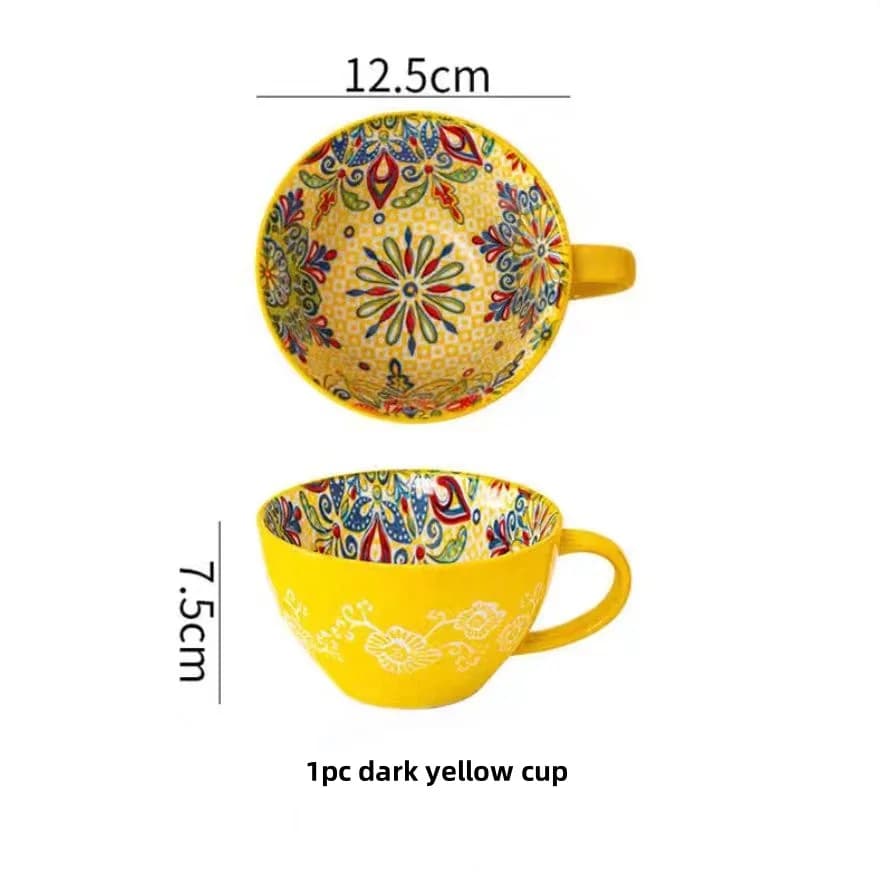 1pc dark yellow cup / 601-700ml