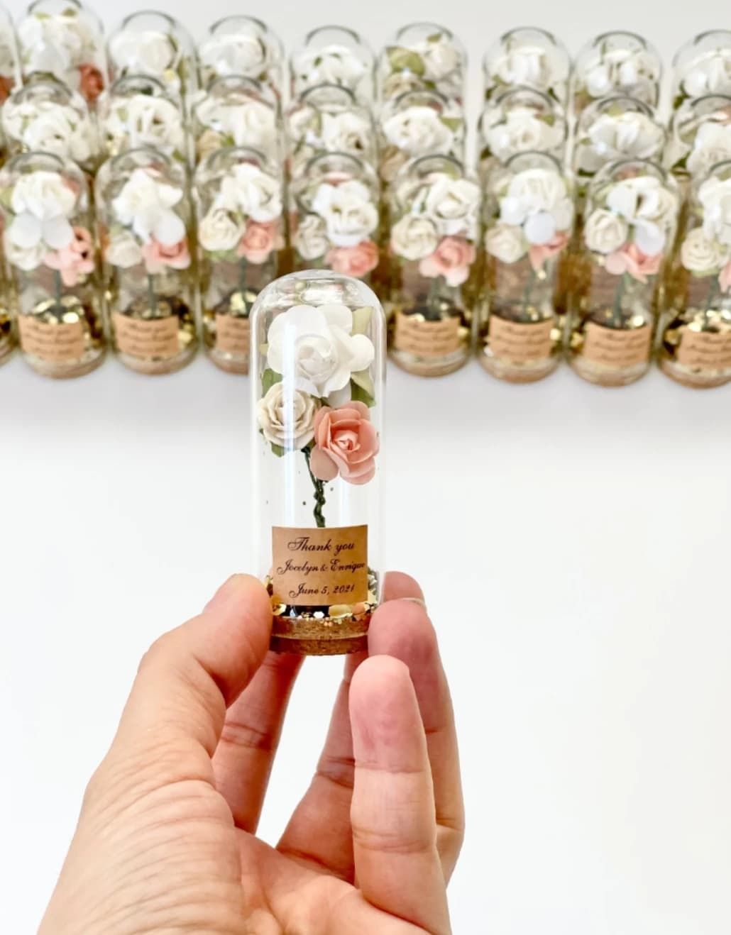 10 pcs Wedding favors for guests, Wedding favors, Glass dome, Cloche dome, Custom favors, Beauty and the Beast Baby Shower