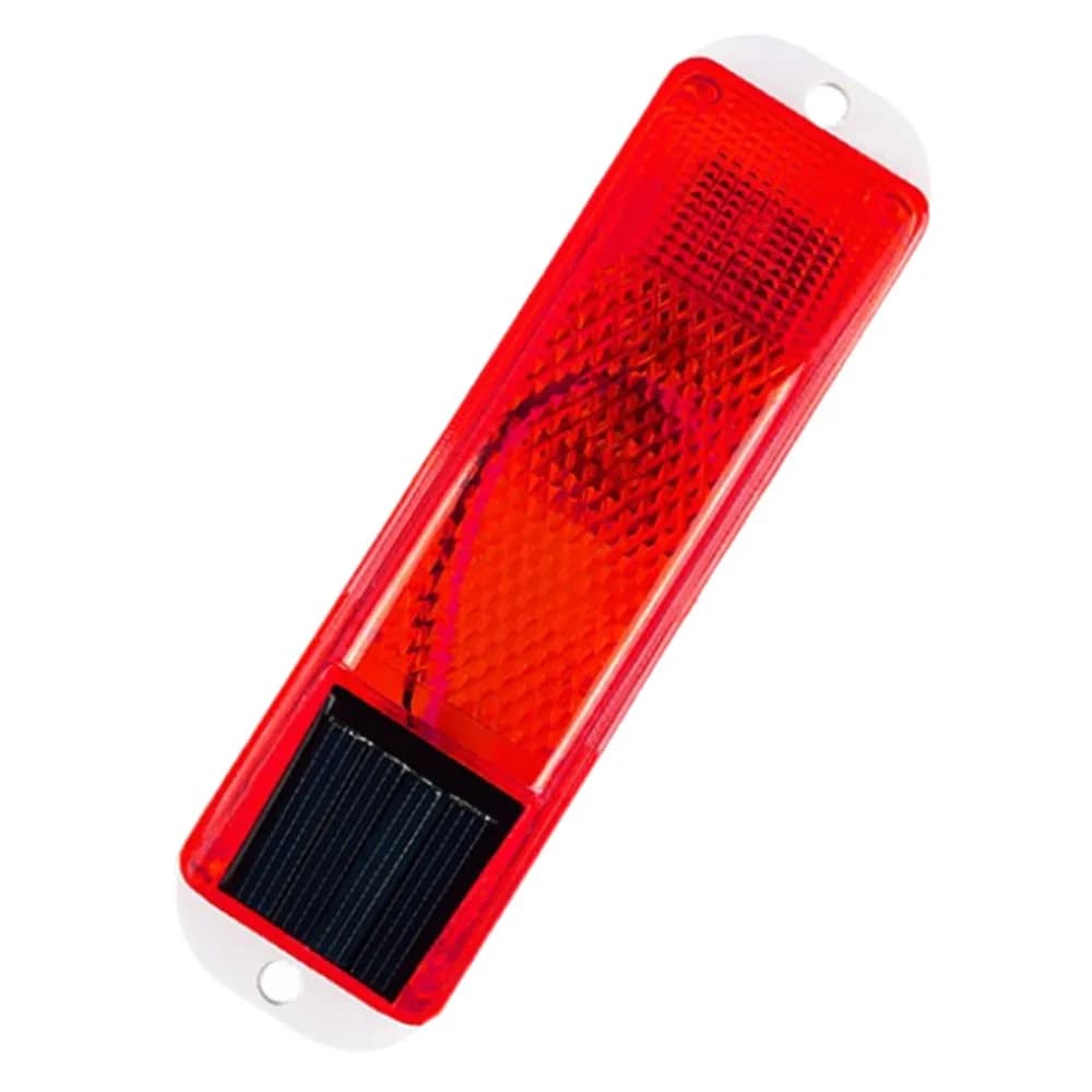 Car LED Warning Light Solar Powered Traffic Caution Lights Night Driving Single Lamp Universal Waterproof Bulb Car Accessories