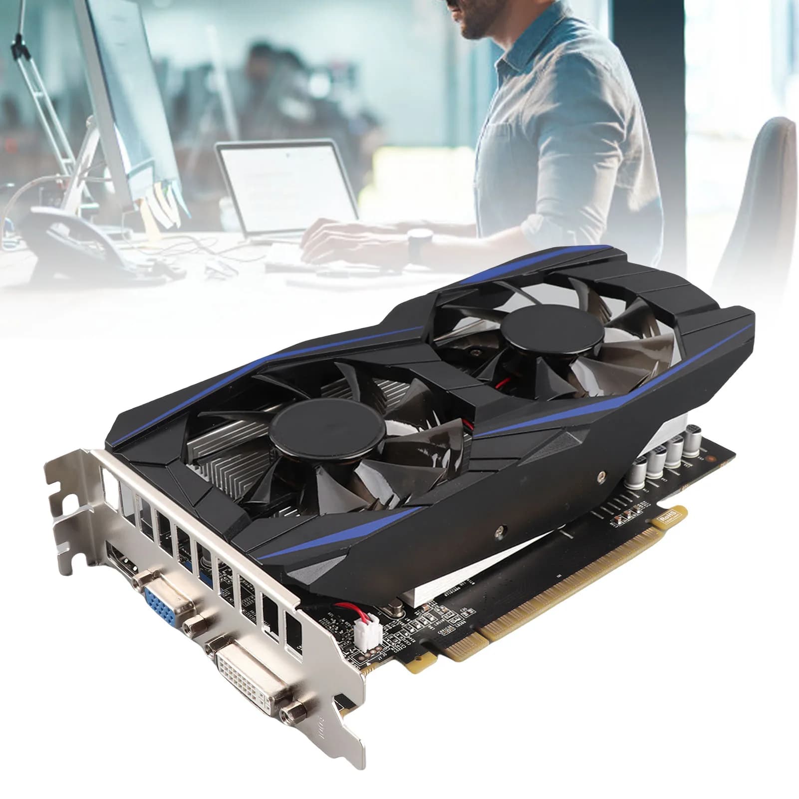 Computer Graphics Card 4GB Dual Fan