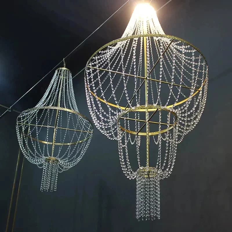Wedding Hotel Banquet Decoration Crystal Pendant Home Decoration Large Crystal Pendant