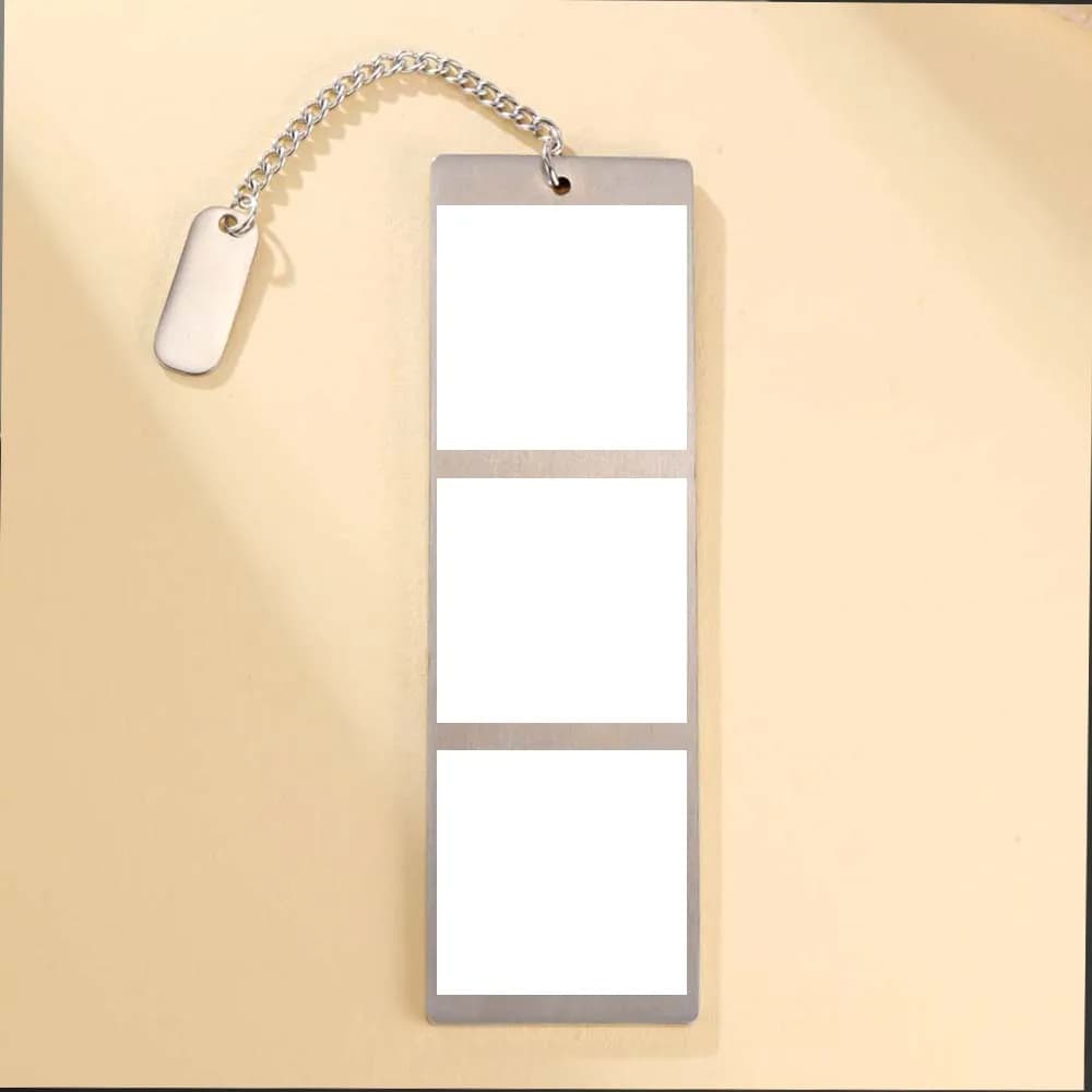 Photo Wedding Favors‌ Gift Anniversary Bookmark Custom Print Personalized for Couple Men Woman Family Stainless Steel Jewelry