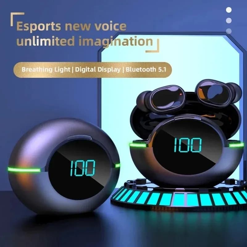 Wireless Bluetooth 5.3 Earbuds Waterproof Noise Reduction