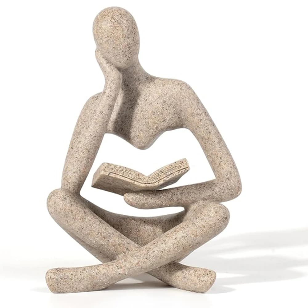Abstract Thinker Resin Sculpture Figurine