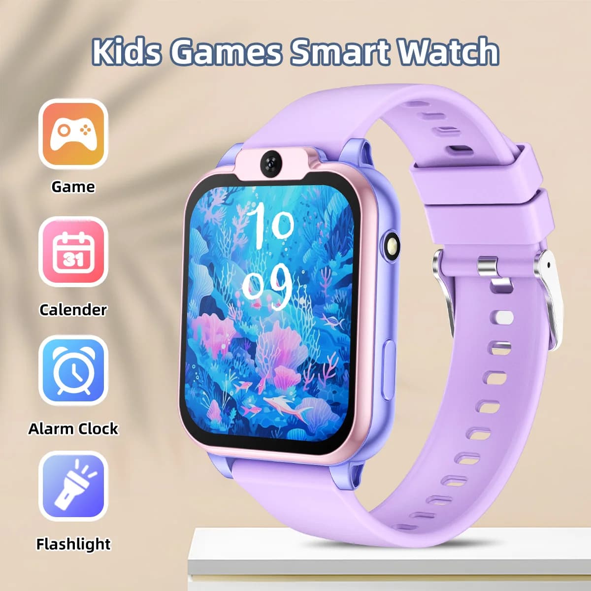 purple / Game watch for kids
