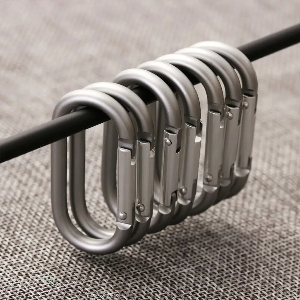 Survival Carabiner Hook Buckle Keychain Set