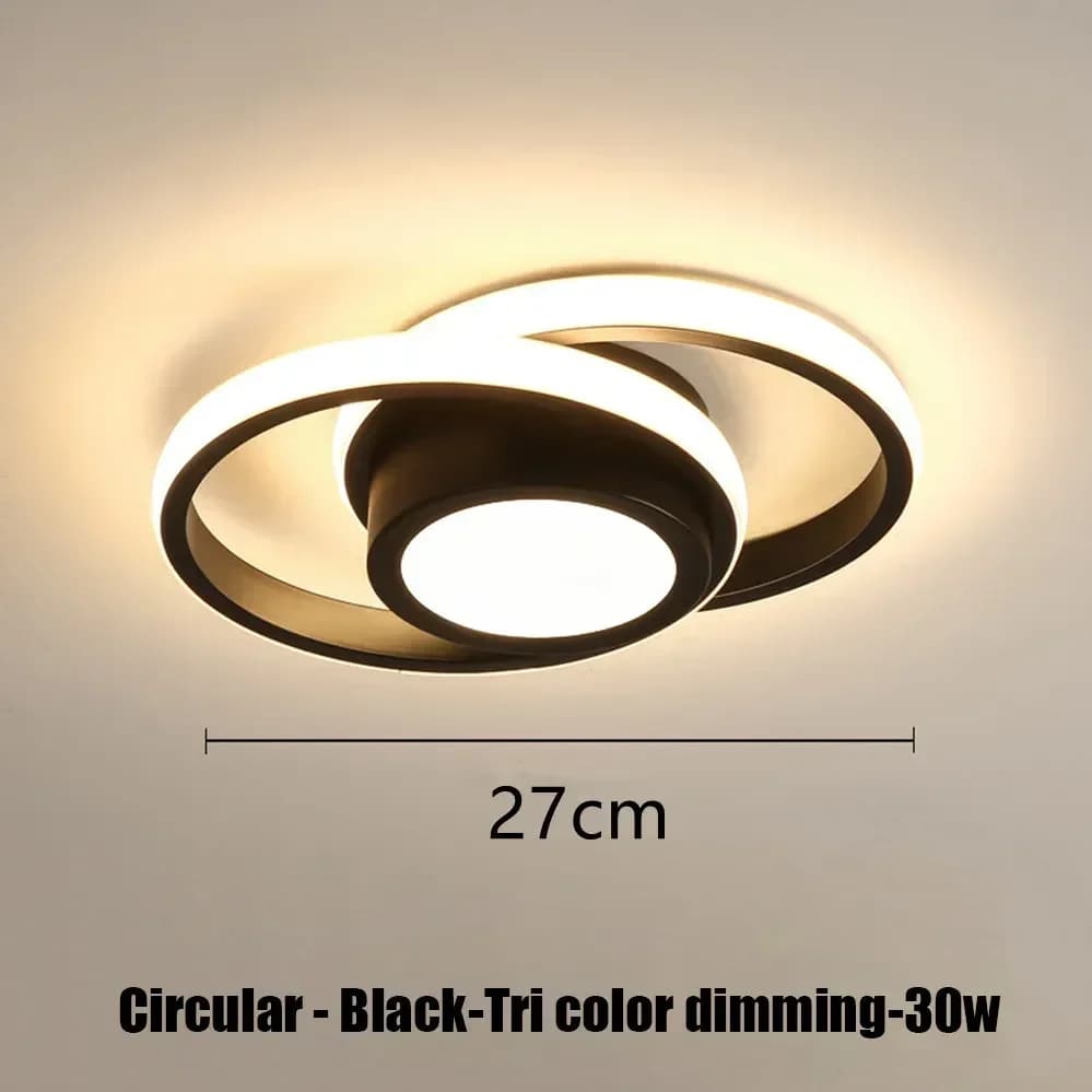 J-black-30W / 3-color light / AC 90-260V