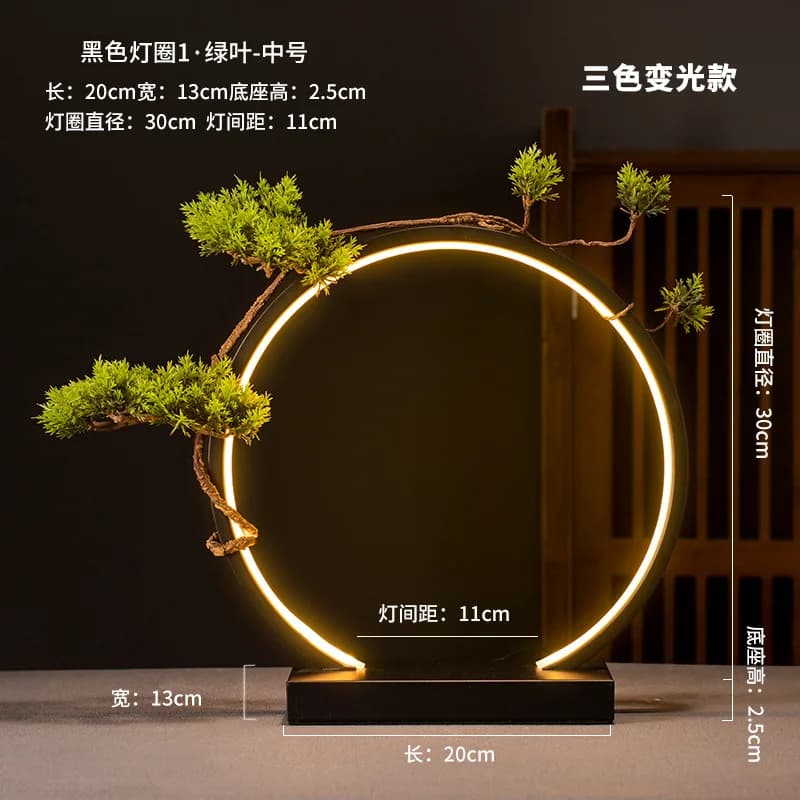 LED Ring Light Home Decoration Night Light USB Power Supply Dimmable Creative Decoration Birthday Gift