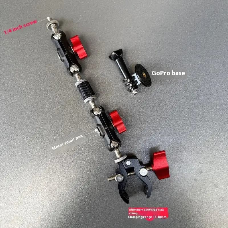 1 Set Photography Accessories Camera Metal Super Clamp With Double Ball Head Magic Arm For Monitor Light Mic Phone Mount