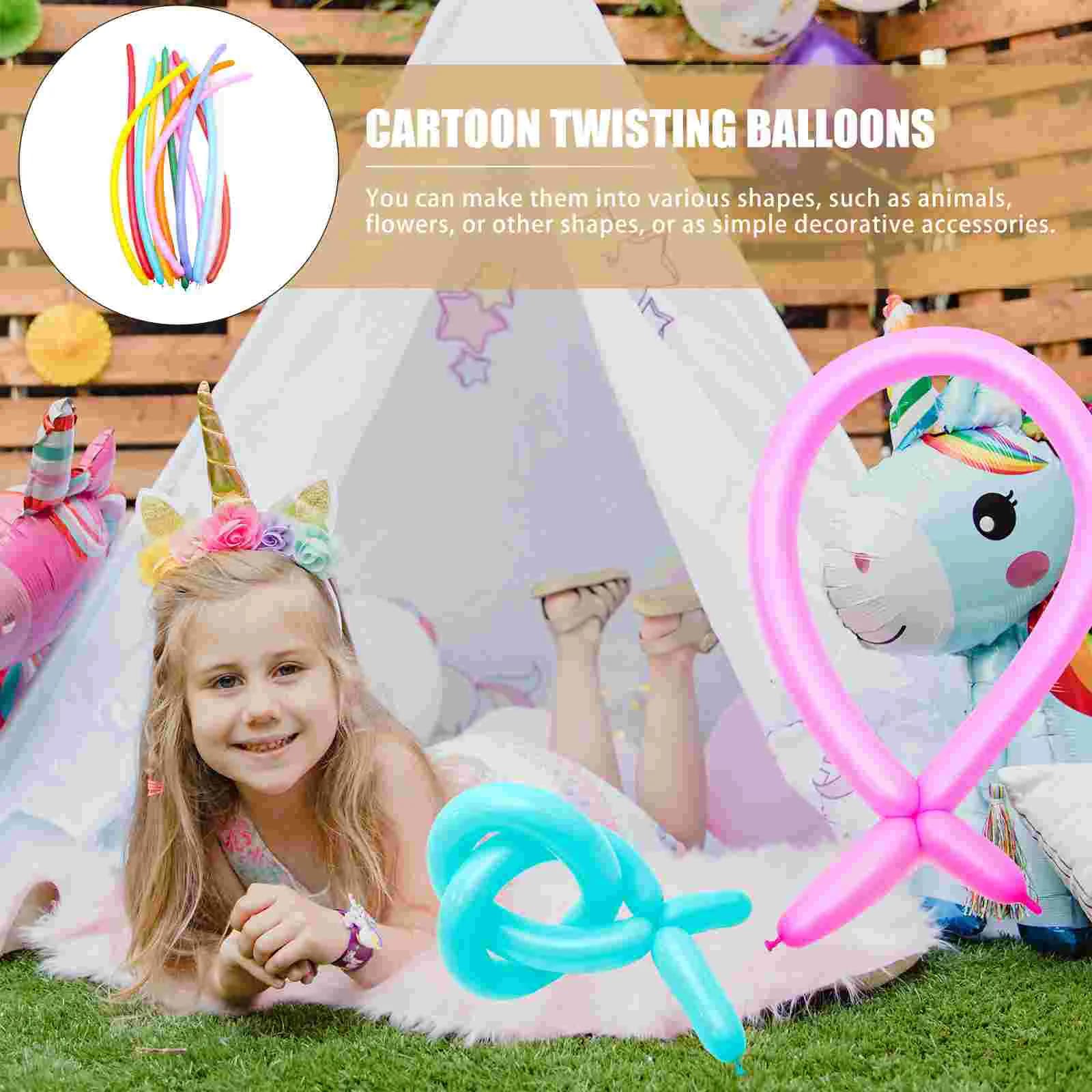 100 Pcs 260 Long Balloons Festival Party Wedding Twisting Cartoon Decorative Balloon naments For Celebration Event Decoration