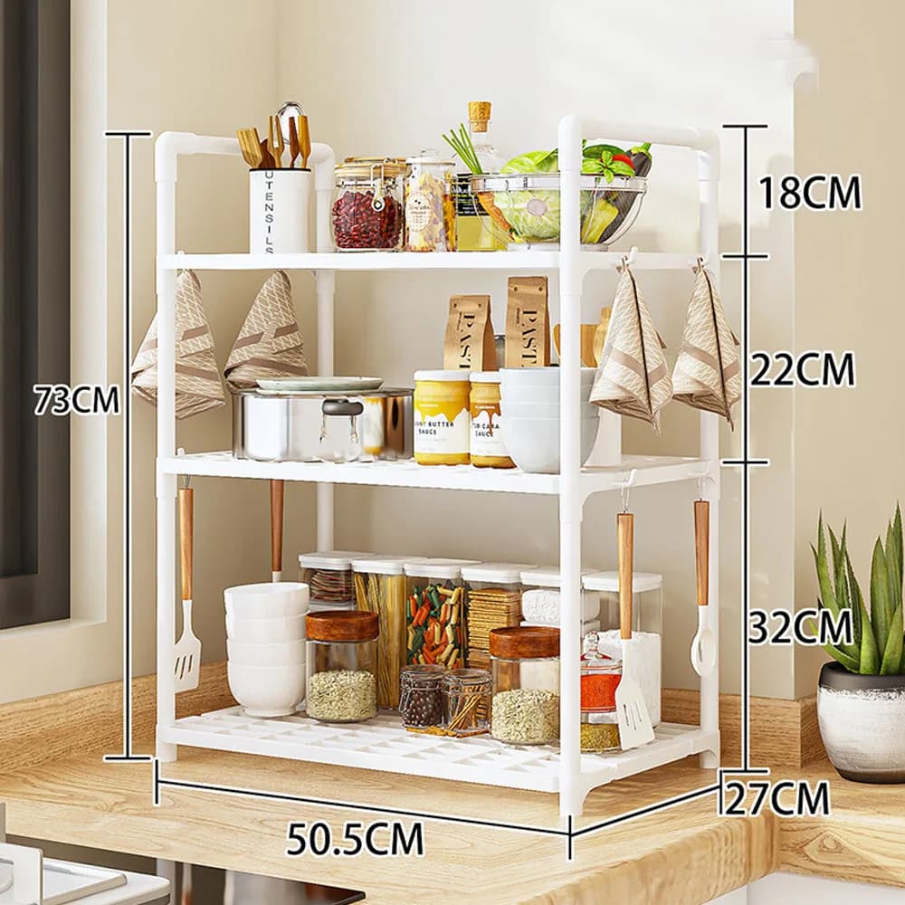 3-tier white