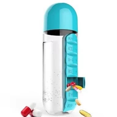 Blue water bottle