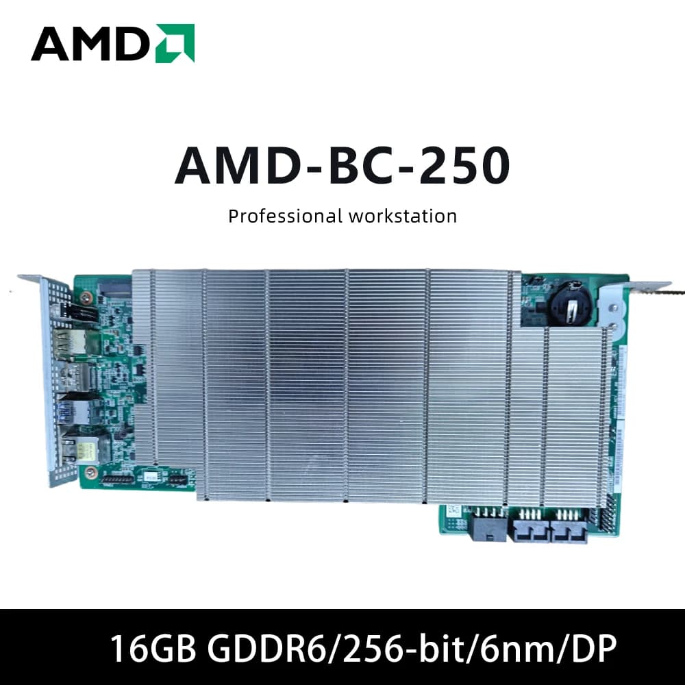 AMD BC 250 Placa De Vídeo 16GB GDDR6 256-bit Graphics Card SINGLE CARD GPU Tarjeta Gráfica for Desktops PC