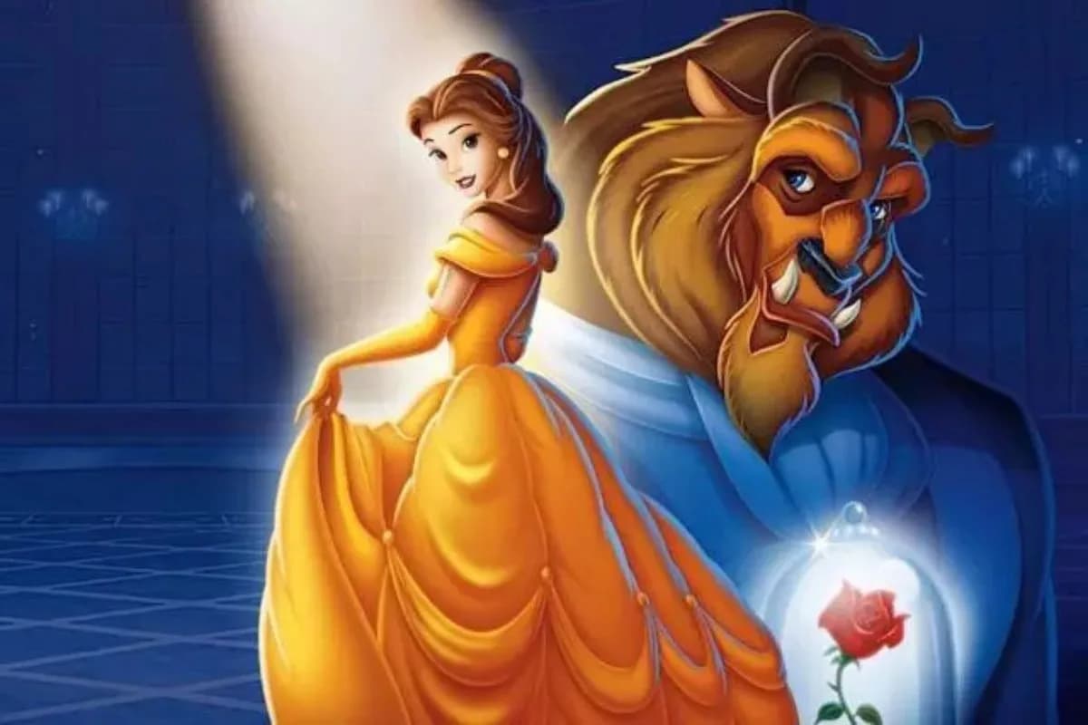 Beauty And The Beast Photography Backdrop For Birthday Party Background For Room Decoration Poster Can Be Customize Name Banner