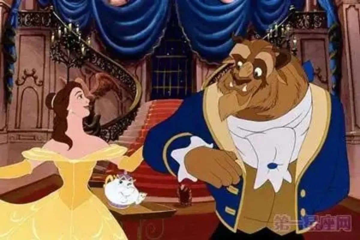 Beauty And The Beast Photography Backdrop For Birthday Party Background For Room Decoration Poster Can Be Customize Name Banner