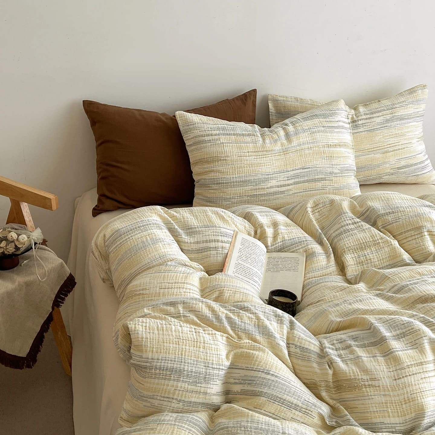 6 / Twin 1.2m bed 4pcs / Fitted Bed Sheet
