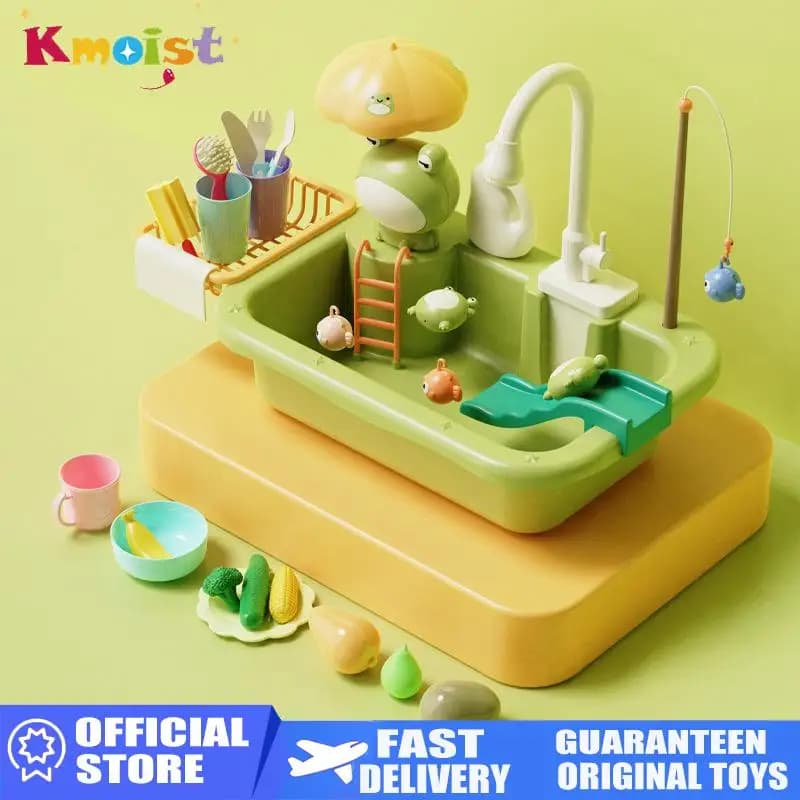 Kids Electric Kitchen Sink Dishwasher Toy