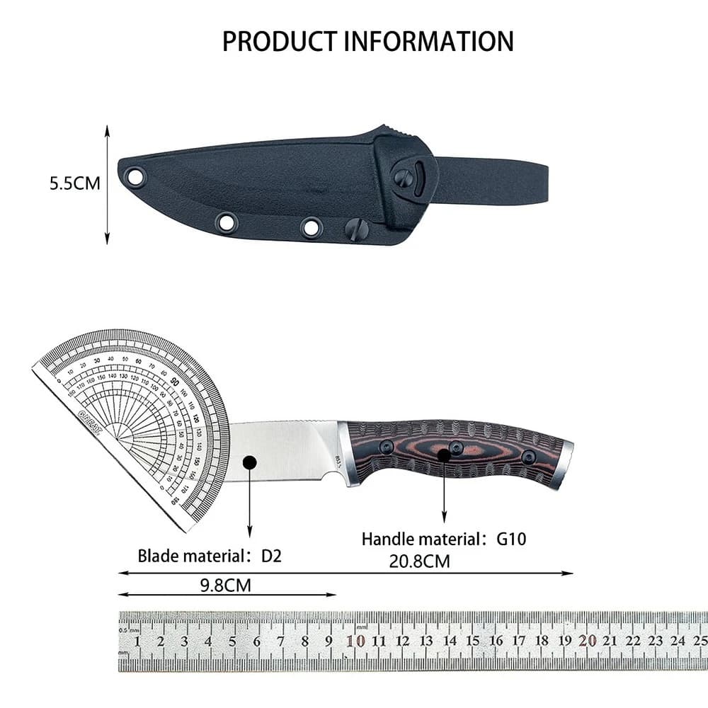 Portable Fixed Blade Camping Knife
