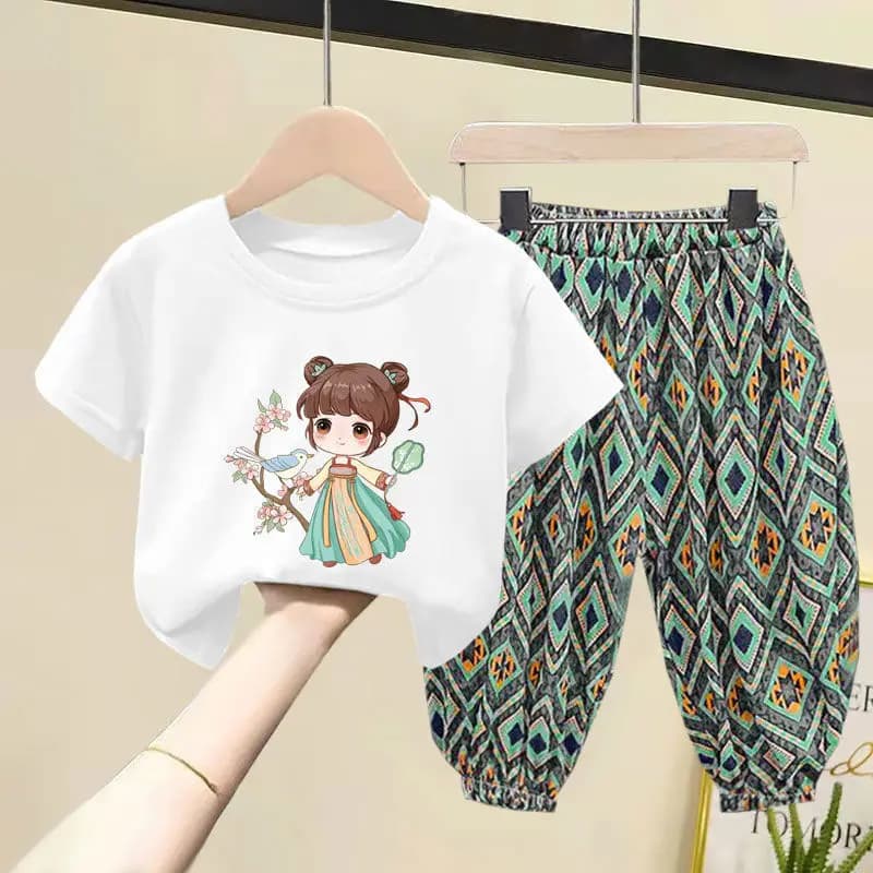white 2pcs / 140cm 9-10T