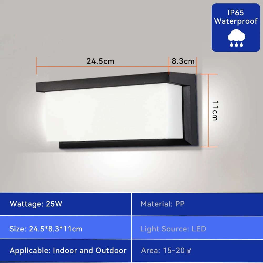 Type D Black 25W / Warm light